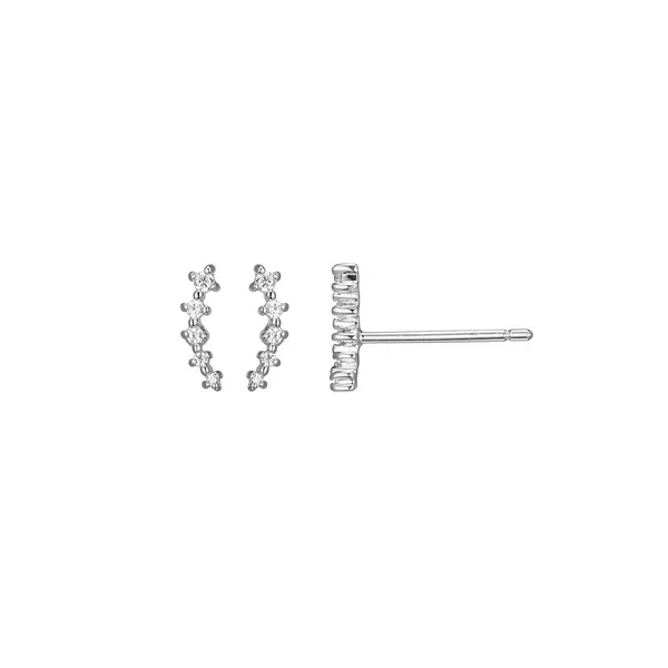Sterling Silver Lab Grown Diamond Earrings Diedrich Jewelers Ripon, WI