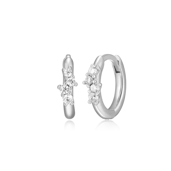 Sterling Silver Lab Grown Diamond Earrings