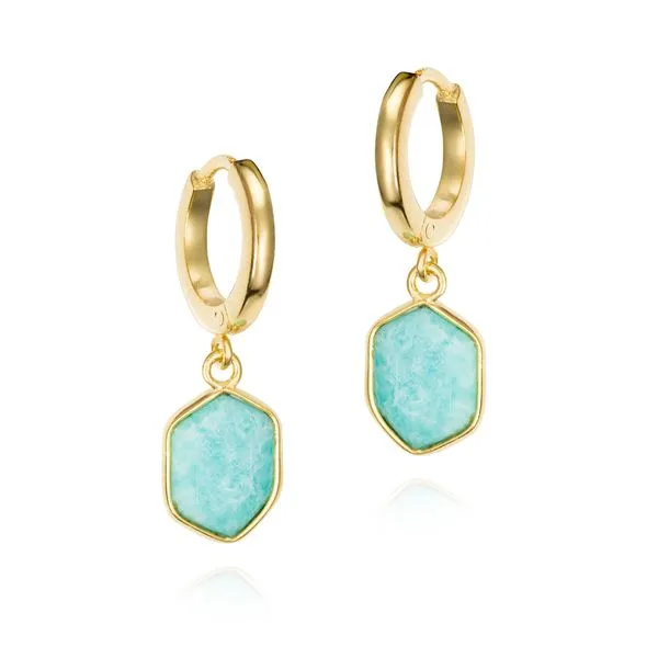 Sterling Silver Amazonite Earrings