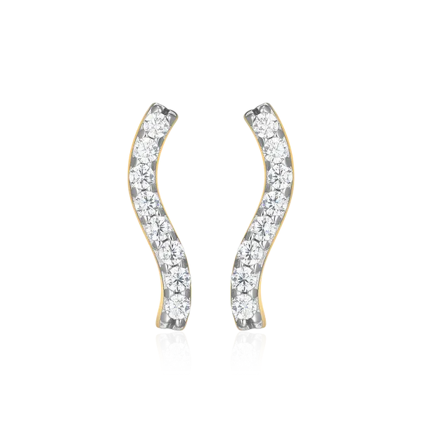 Sterling Silver Lab Grown Diamond Earrings