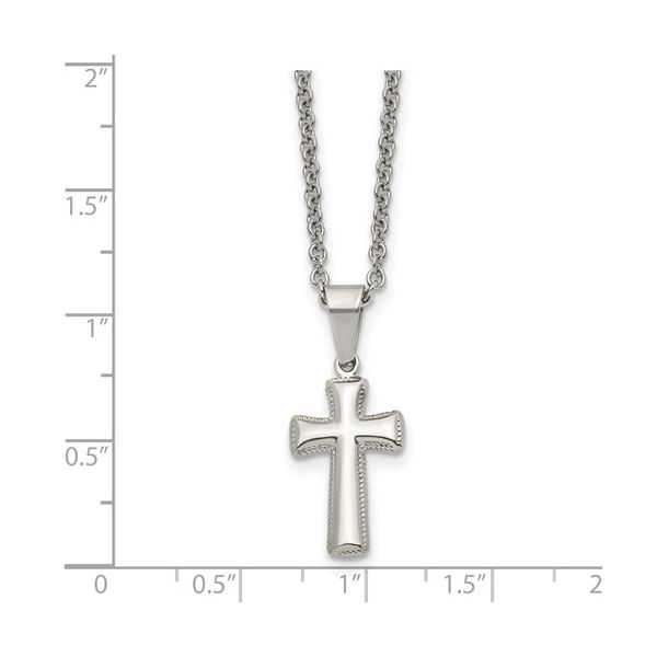 Stainless Steel Cross Pendant Image 2 Diedrich Jewelers Ripon, WI