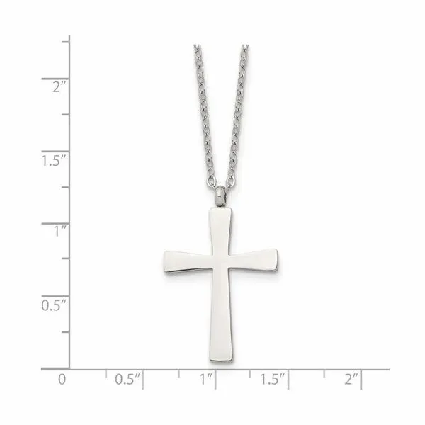 Stainless Steel Cross Pendant Image 2 Diedrich Jewelers Ripon, WI