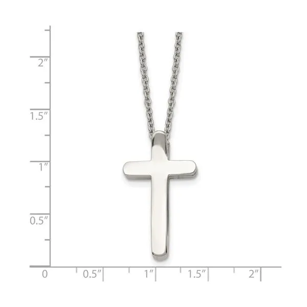 Stainless Steel Cross Pendant Image 2 Diedrich Jewelers Ripon, WI