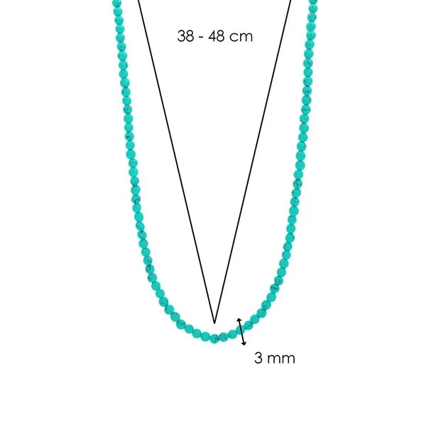 Sterling Silver Turquoise Necklace Image 3 Diedrich Jewelers Ripon, WI