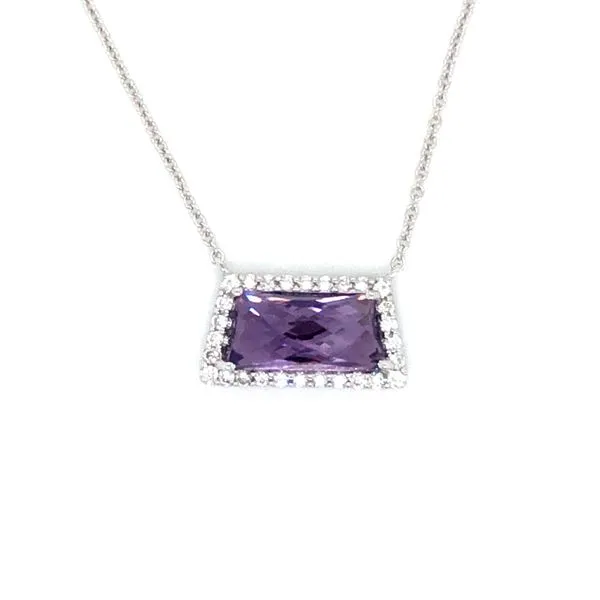 Amethyst & Diamond Pendant Diedrich Jewelers Ripon, WI