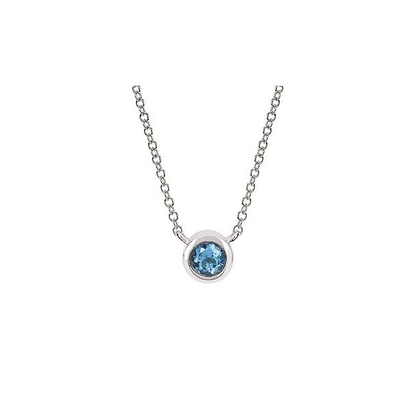 Sterling Silver Blue Topaz Pendant Diedrich Jewelers Ripon, WI