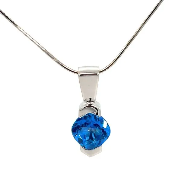 Sterling Silver Blue Topaz Pendant Diedrich Jewelers Ripon, WI