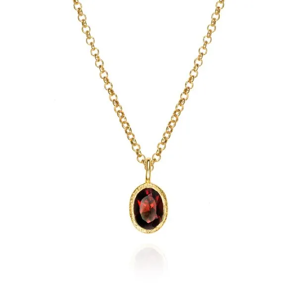 Sterling Silver Garnet Pendant Diedrich Jewelers Ripon, WI