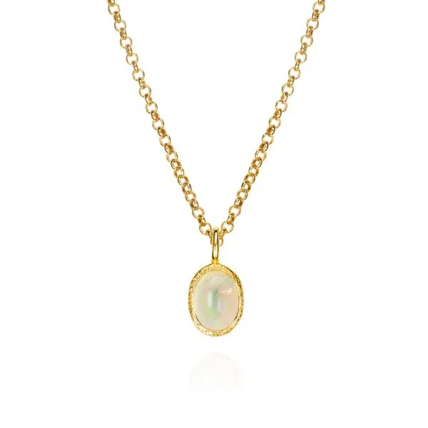 Sterling Silver Opal Pendant