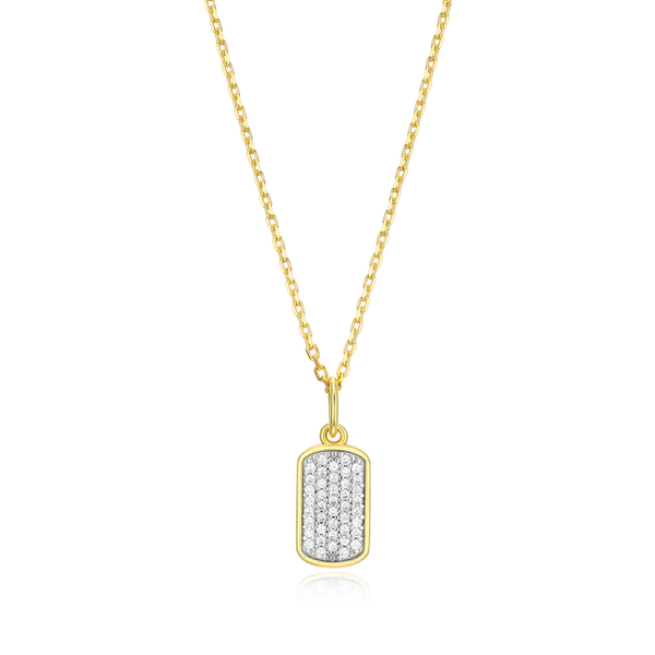 Sterling Silver Lab Grown Diamond Pendant