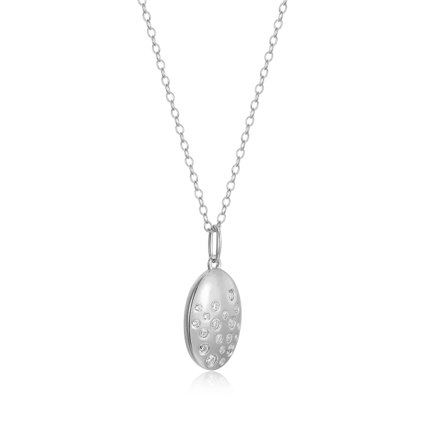 Sterling Silver Lab Grown Diamond Pendant