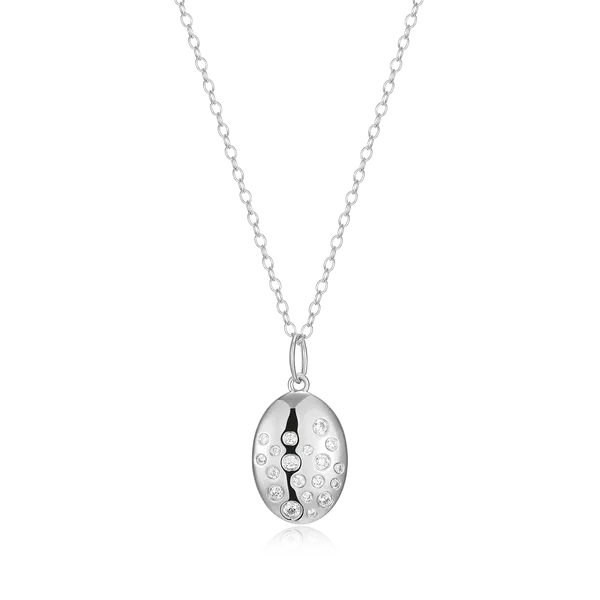 Sterling Silver Lab Grown Diamond Pendant
