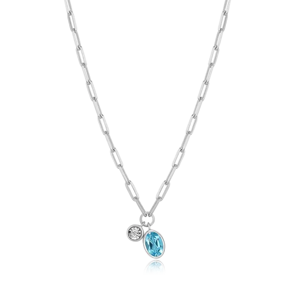 Sterling Silver Blue Topaz Necklace Diedrich Jewelers Ripon, WI