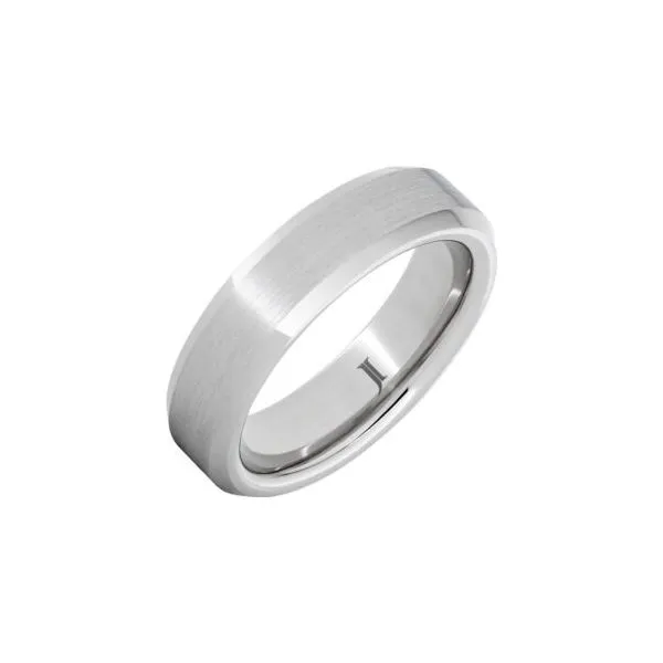 Serinium Beveled 6mm Satin Ring Diny's Jewelers Middleton, WI