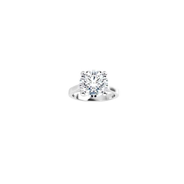 14KT White Gold Solitaire Diamond Ring RBC 2.84ct SI3 H EGL USA Diny's Jewelers Middleton, WI