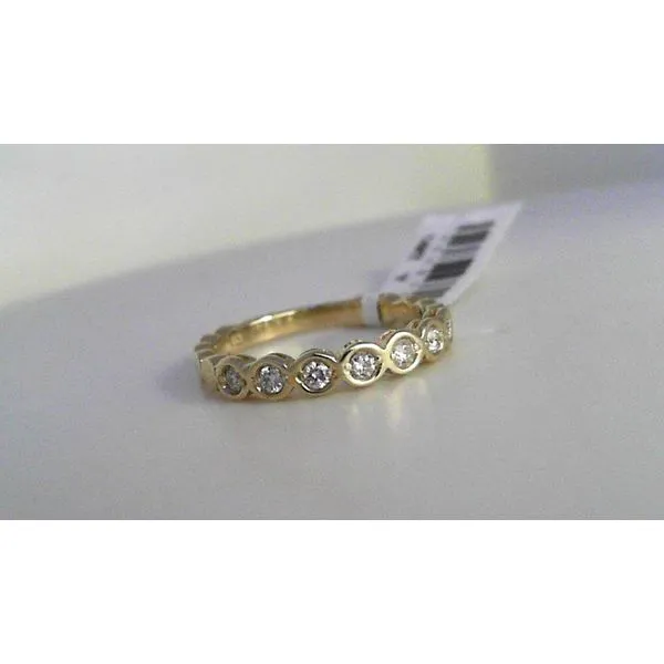 14K Yellow Gold Diamond Bezel Ring Band Diny's Jewelers Middleton, WI