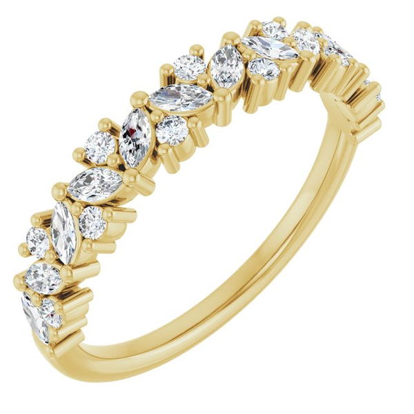 14K Yellow Gold 3/8 CTW Natural Diamond Anniversary Band Image 2 Diny's Jewelers Middleton, WI