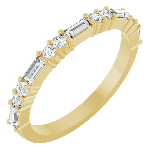 14K Yellow Gold 3/8 CTW Natural Diamond Anniversary Band Diny's Jewelers Middleton, WI