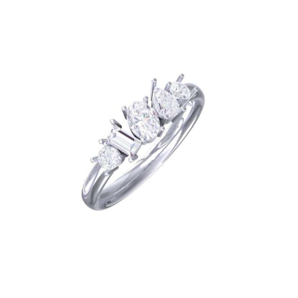 Platinum Multi-Shape Diamond Ring Diny's Jewelers Middleton, WI