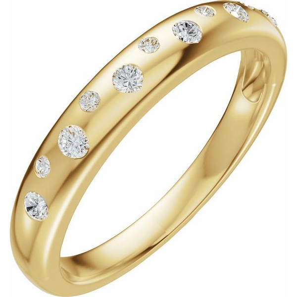 14K Yellow Gold 1/5 CTW Natural Diamond Anniversary Band Diny's Jewelers Middleton, WI