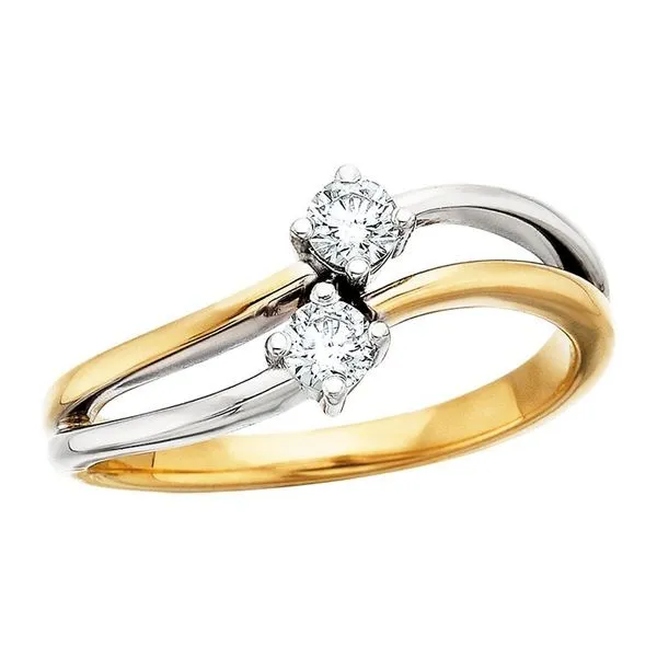 14Kt Tri-Tone Ring with Diamonds Diny's Jewelers Middleton, WI