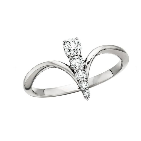 14KW Dia Fashion RG Cascading 5RD.25ctw Diny's Jewelers Middleton, WI