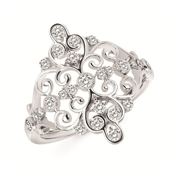 14K White Gold Diamond Ring Diny's Jewelers Middleton, WI