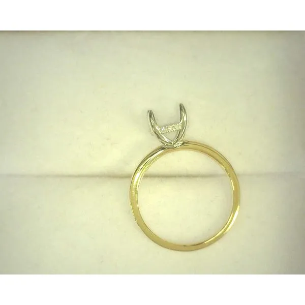 14Kt Tri-Tone Gold Diamond Solitaire Ring Image 2 Diny's Jewelers Middleton, WI