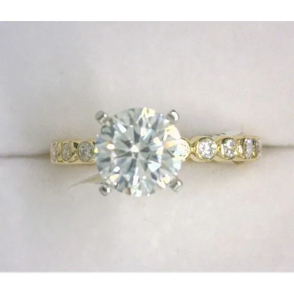 14KT Yellow Gold Semi Mount Ring 1/2ctw Image 2 Diny's Jewelers Middleton, WI