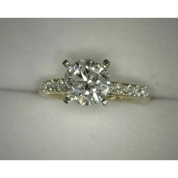 14K Yellow Semi-Mount Ring with Diamonds Diny's Jewelers Middleton, WI