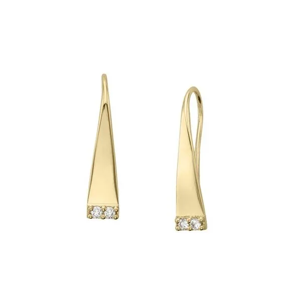 14K Yellow Diamond Stud Earrings Diny's Jewelers Middleton, WI