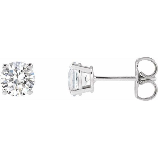 14K White Gold Diamond Earrings Diny's Jewelers Middleton, WI