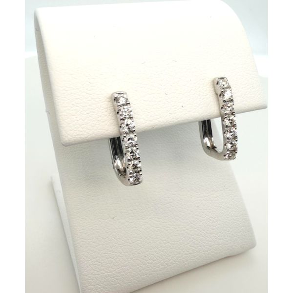 PLAT Dia ER 14RD.48ctw HI SI 15MM Rectangle Diny's Jewelers Middleton, WI