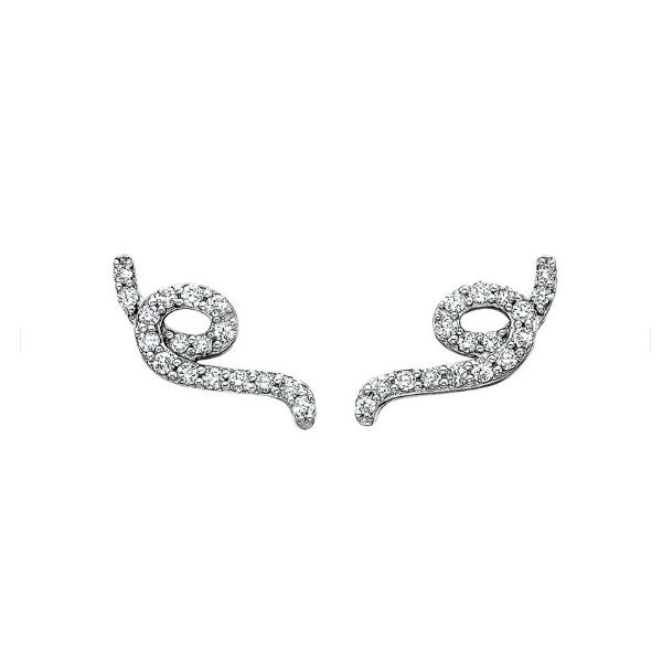 10KW Dia ER Curlicue .20ctw I1 NC Diny's Jewelers Middleton, WI