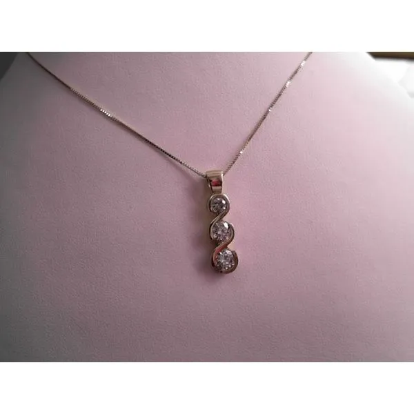14K Yellow Gold Diamond Pendant Necklace Diny's Jewelers Middleton, WI