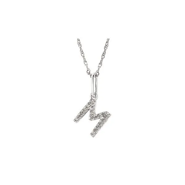 10K Yellow Initial L Diamond Pendant Diny's Jewelers Middleton, WI