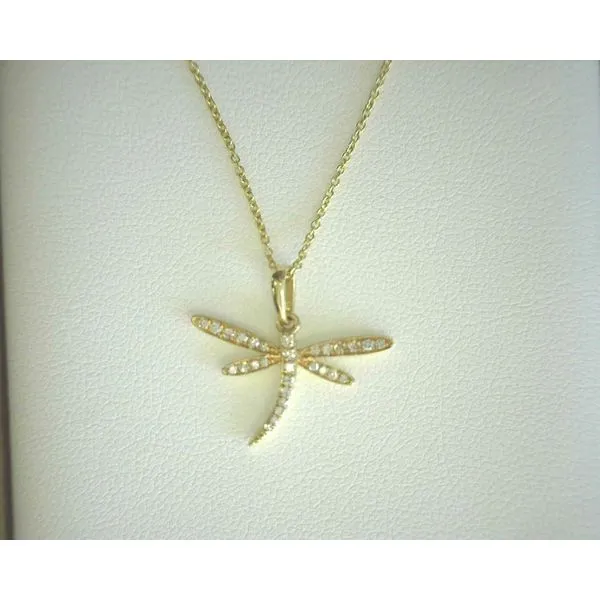 14K Yellow Initial M Diamond Pendant Diny's Jewelers Middleton, WI