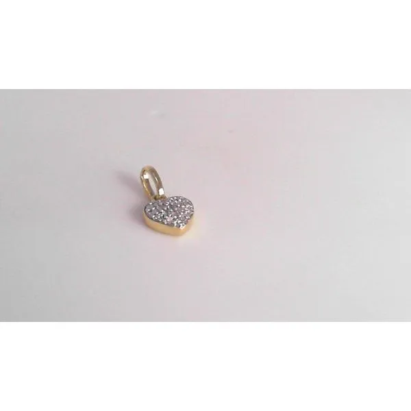 14K Yellow Gold Diamond Heart Pendant Diny's Jewelers Middleton, WI