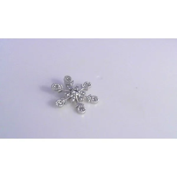 14K White Gold Diamond Snowflake Pendant Diny's Jewelers Middleton, WI