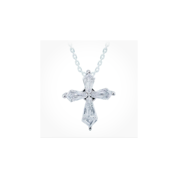 Platinum Diamond Cross Pendant Diny's Jewelers Middleton, WI