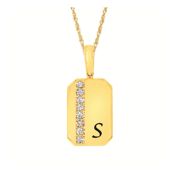 10K Yellow Gold Diamond Initial S Pendant Diny's Jewelers Middleton, WI