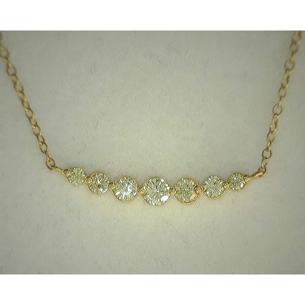 14K Yellow Gold Graduated Diamond Necklace Diny's Jewelers Middleton, WI