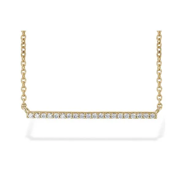 14K Yellow Gold Diamond Bar Necklace Diny's Jewelers Middleton, WI