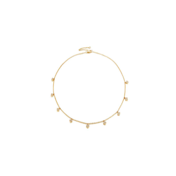 14K Two-Tone Diamond Station Necklace Diny's Jewelers Middleton, WI