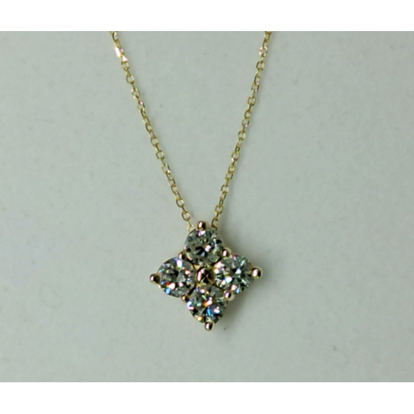 14K Yellow Gold Diamond Necklace Diny's Jewelers Middleton, WI