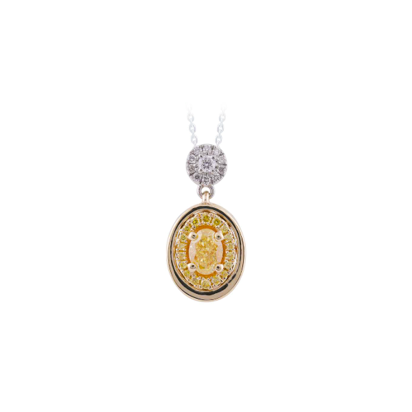 14K Two-Tone Yellow & White Diamond Necklace Diny's Jewelers Middleton, WI