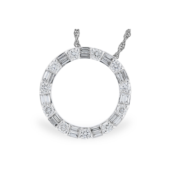 14K White Gold Diamond Necklace Diny's Jewelers Middleton, WI