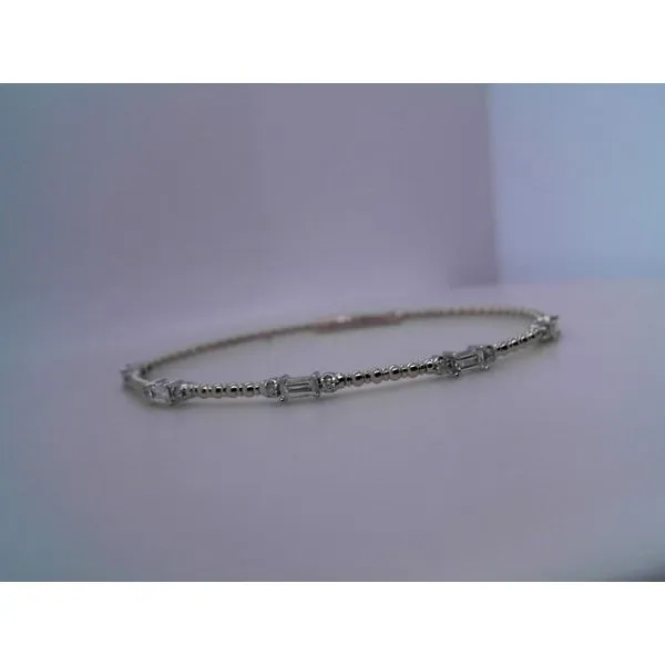 14KTT Diamond Baguette Flex Bracelet Diny's Jewelers Middleton, WI