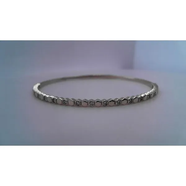 14K Yellow Gold Diamond Beaded Flex Bracelet Diny's Jewelers Middleton, WI