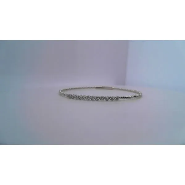 14K Tri-Tone Beaded Diamond Flex Bracelet Diny's Jewelers Middleton, WI